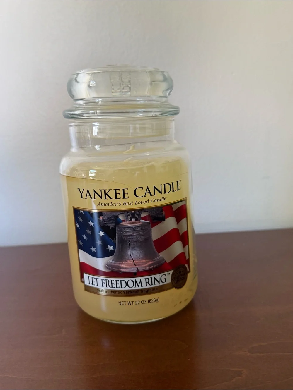 Yankee Candle “Let Freedom Ring” 22 oz Jar Candle - Retired - Rare - New